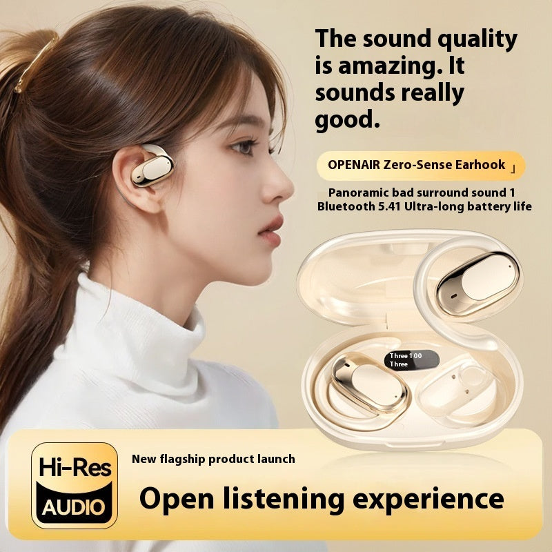 Bone Conduction Bluetooth Headphones — Waterproof Open-Ear 8Hr Battery Breathing Light
