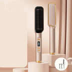 2-in-1 Ionic Hair Straightener & Curling Comb — Ceramic PTC with LCD Option