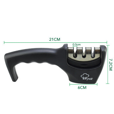 Diamond Tungsten Pull-Through Knife Sharpener — Stainless Steel Kitchen Tool