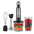 Biolomix 4-in-1 Hand Blender 1200W — Stick Blender with Whisk & Chopper Bowl