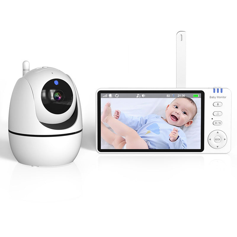 HD Wireless Baby Monitor — 5-inch 720p Screen with Cry Detection & Temperature