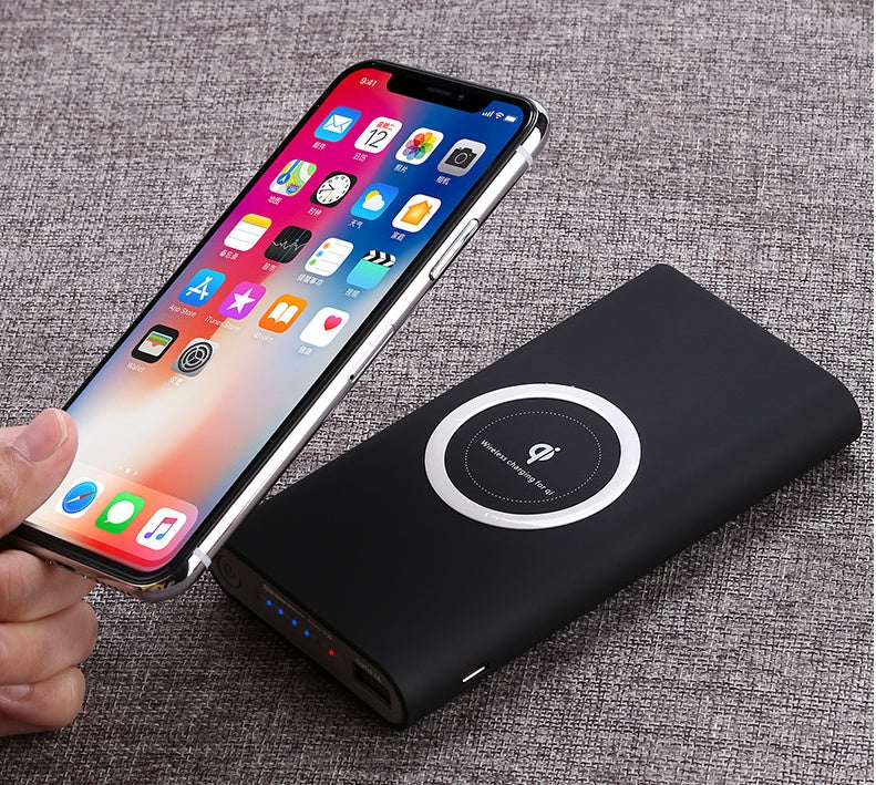 3-in-1 Wireless Power Bank 10000mAh — Qi Wireless Charging with USB Output