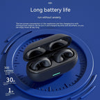 DX09 Clip-On Open-Ear Headphones — Waterproof Sports Earphones Breathing Light