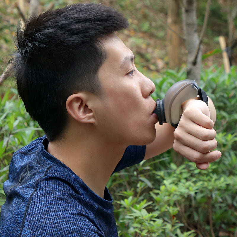 Wrist Water Bottle for Running — 200ml Hands-Free Silicone Sports Flask
