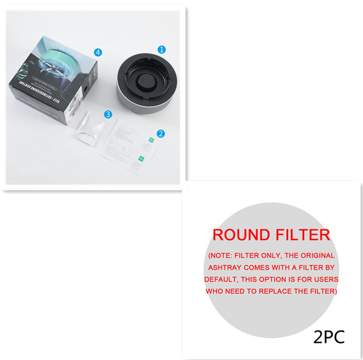 Smoke-Filtering Ashtray Air Purifier — Negative Ion Odour Removal with Aromatherapy
