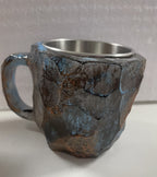 Mineral Crystal Effect Resin Coffee Mug 400ml — Decorative Handle Cup Gift