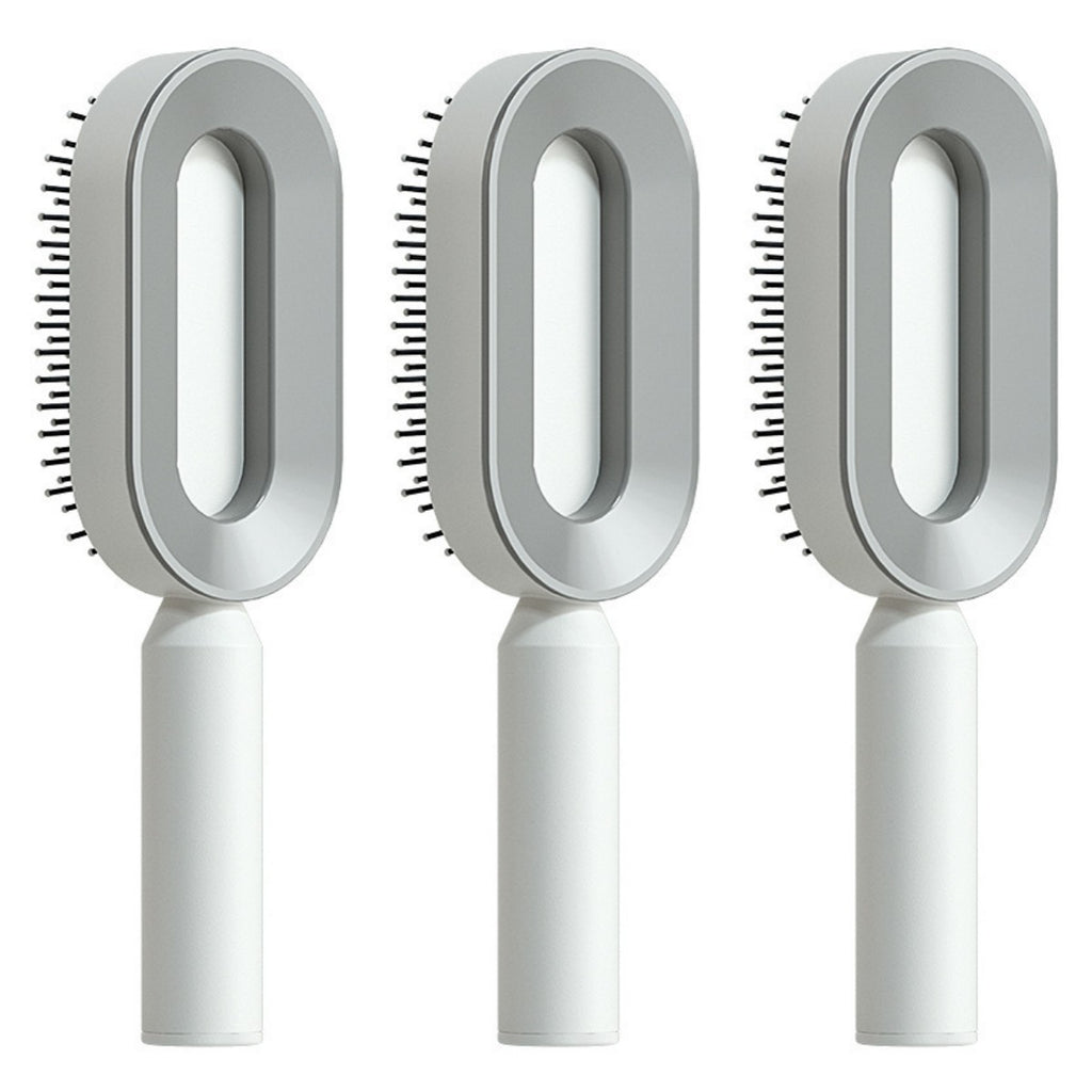 Self-Cleaning Hairbrush with 3D Air Cushion — Detangling Scalp Massage Brush
