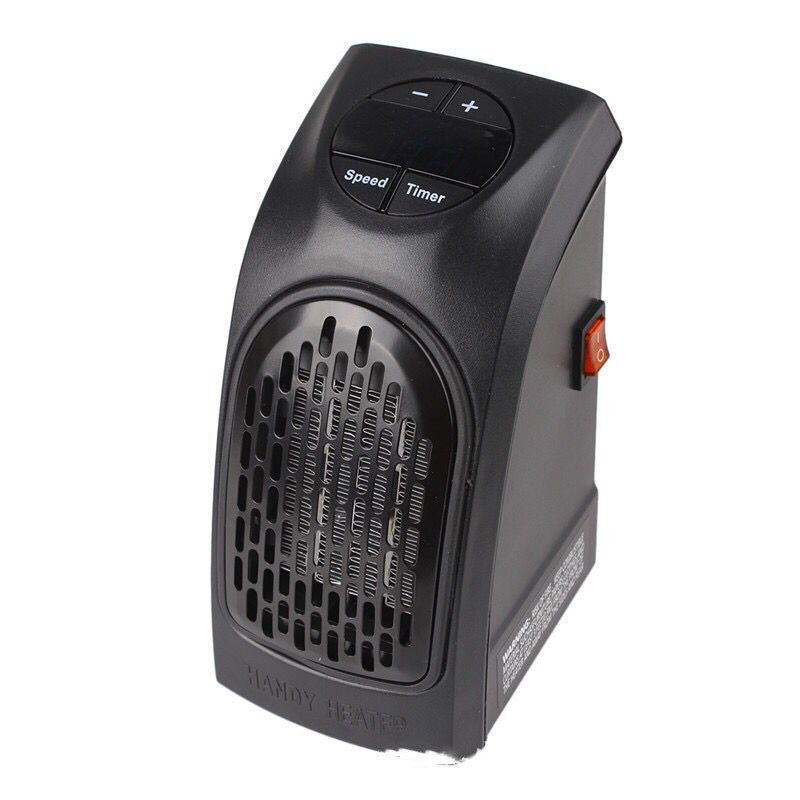 Mini PTC Ceramic Fan Heater — 15–32°C Adjustable 12Hr Timer Hot & Cool Air