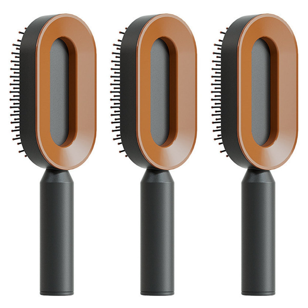 Self-Cleaning Hairbrush with 3D Air Cushion — Detangling Scalp Massage Brush