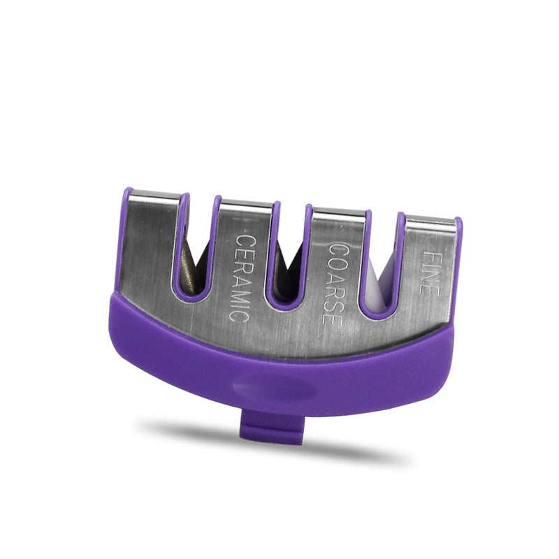 Diamond Tungsten Pull-Through Knife Sharpener — Stainless Steel Kitchen Tool