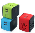 Universal Travel Adapter with Dual USB — 6-in-1 Conversion Plug 1500W 100-240V