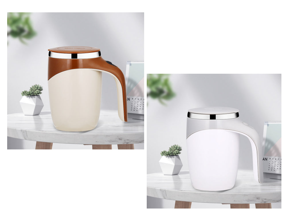 Self-Stirring Magnetic Travel Mug — 304 Stainless Steel USB Rechargeable Cup