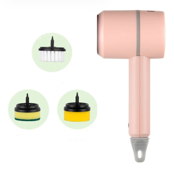 Electric Cleaning Brush Set — Rechargeable Multifunctional Scrubber 3 Brush Heads