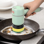 Electric Cleaning Brush Set — Rechargeable Multifunctional Scrubber 3 Brush Heads