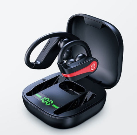 Wireless Bluetooth Headset with Subwoofer Bass — Single Ear Earpiece 10Hr Battery