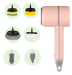 Electric Cleaning Brush Set — Rechargeable Multifunctional Scrubber 3 Brush Heads