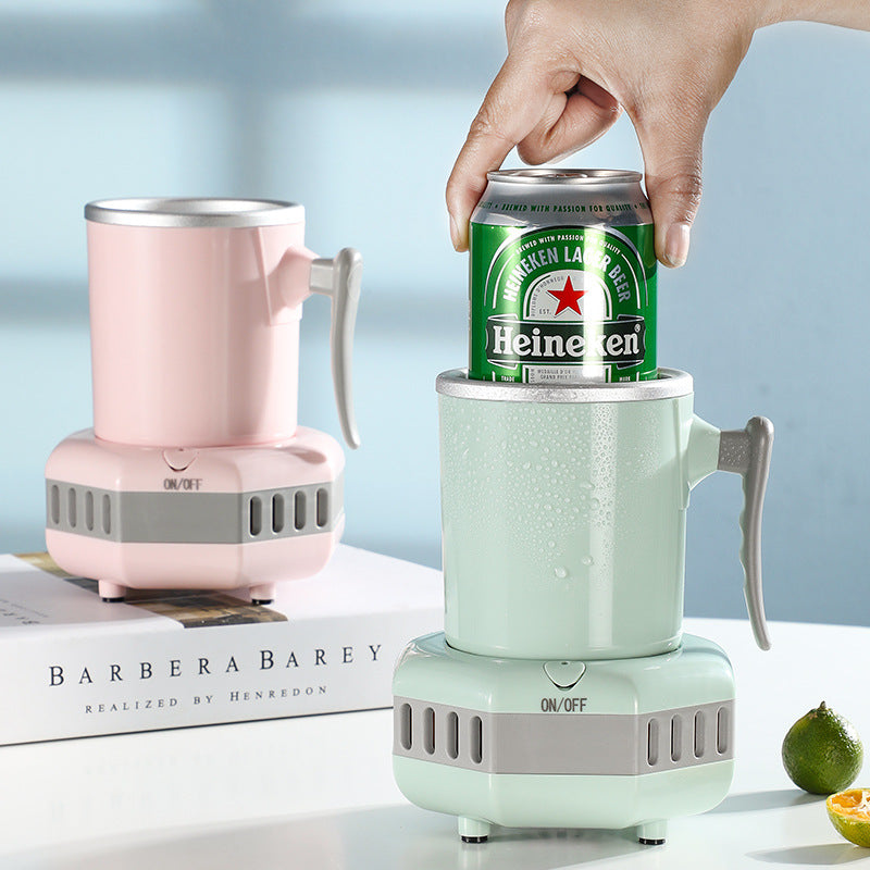 Mini Electric Cooling Cup — Semiconductor Quick-Chill Aluminium Drink Cooler
