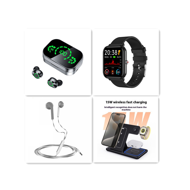 YD03 TWS Wireless Earbuds — Bluetooth 5.3 LED Display Breathing Light Graphene