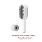 Self-Cleaning Hairbrush with 3D Air Cushion — Detangling Scalp Massage Brush