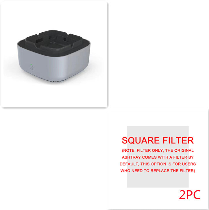 Smoke-Filtering Ashtray Air Purifier — Negative Ion Odour Removal with Aromatherapy