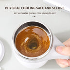 Self-Stirring Magnetic Travel Mug — 304 Stainless Steel USB Rechargeable Cup