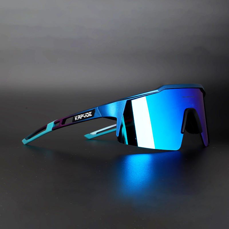 Cycling Glasses with 4 Interchangeable Lenses — TR90 Sports Sunglasses