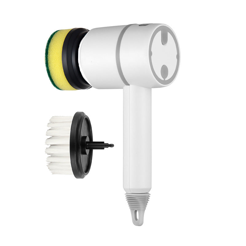 Electric Cleaning Brush Set — Rechargeable Multifunctional Scrubber 3 Brush Heads