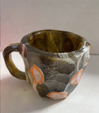 Mineral Crystal Effect Resin Coffee Mug 400ml — Decorative Handle Cup Gift