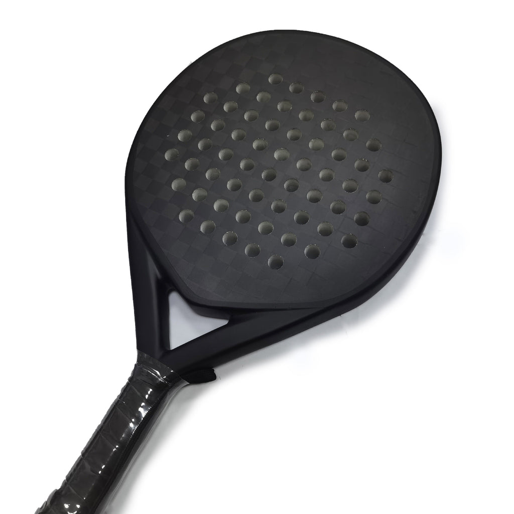 Carbon Fibre Padel Racket — Round Head Professional Bat 460×260mm