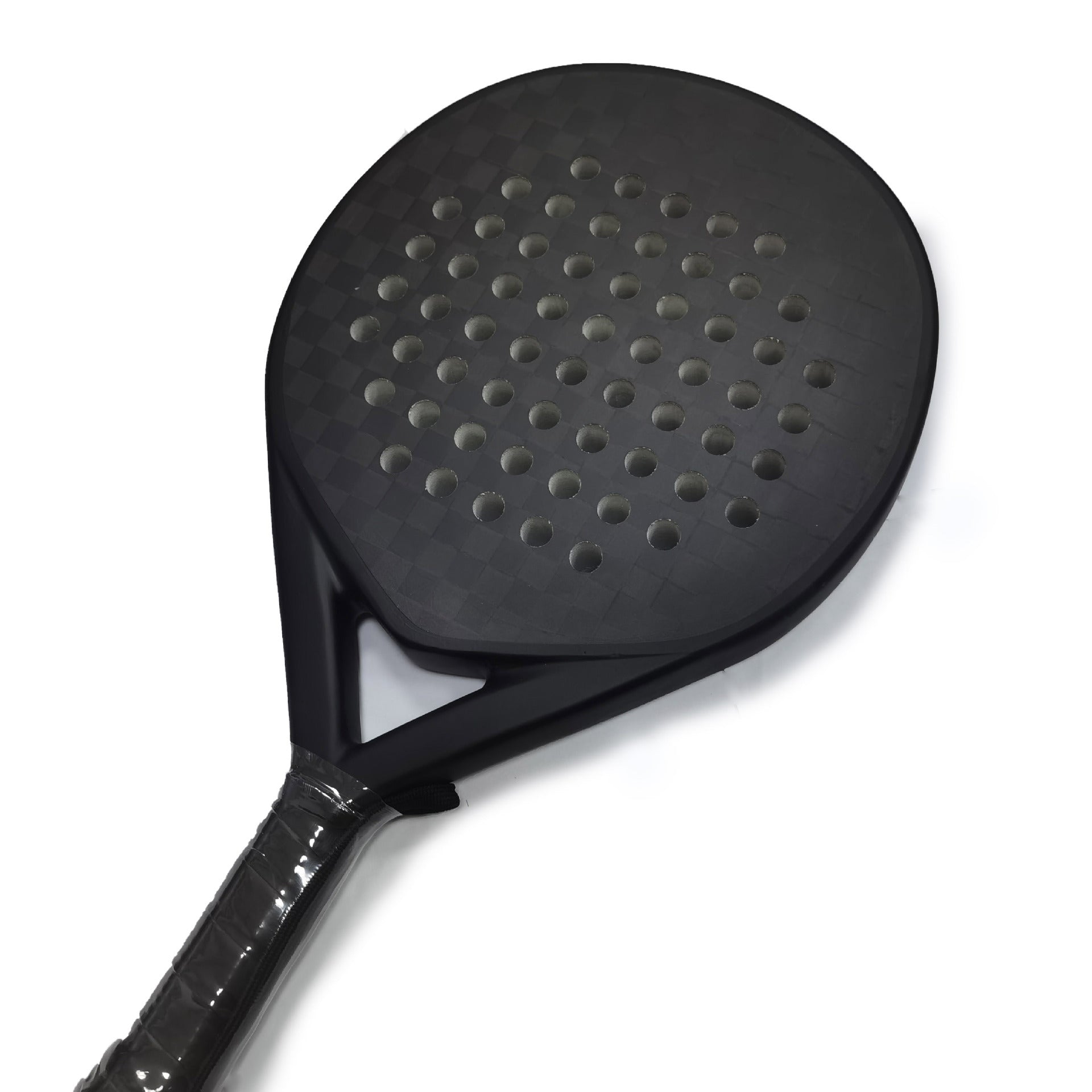 Carbon Fibre Padel Racket — Round Head Professional Bat 460×260mm