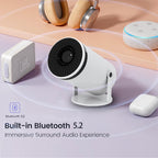 Y5S Mini Bluetooth Projector — HD Portable Home Theatre with Auto Keystone
