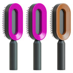 Self-Cleaning Hairbrush with 3D Air Cushion — Detangling Scalp Massage Brush