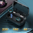 IPX7 Waterproof TWS Earbuds — Bluetooth 5.1 LED Display Touch Control Hi-Fi