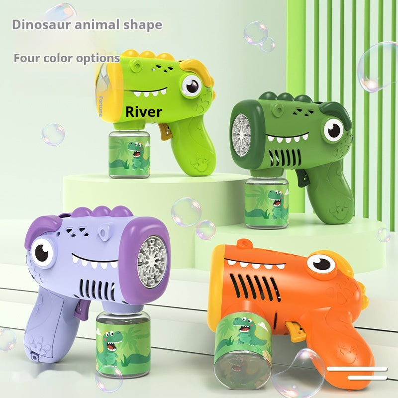 Electric Bubble Machine Gun for Kids — Handheld Automatic Bubble Blower Toy