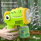 Electric Bubble Machine Gun for Kids — Handheld Automatic Bubble Blower Toy