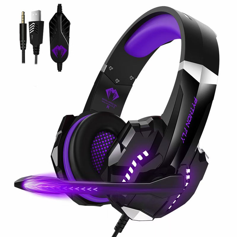 Wired USB Gaming Headset — 50mm Moving Coil 110dB with Mic 3m Braided Cable