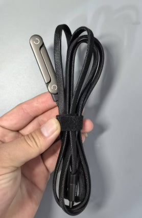 2-in-1 Fast Charging Cable with Phone Stand — 240W USB-C Braided Cable Holder