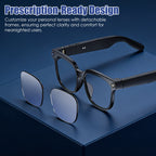 1Pc AI Smart Glasses With Camera And Audio 8MP HD1080P Real Time Translation 139 Languages Voice Assistant AI Photo Recognition Music Playback & Hands-Free Calling For Travel Meeting Vlog