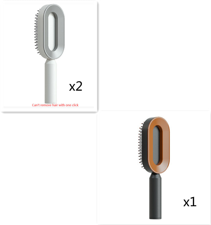 Self-Cleaning Hairbrush with 3D Air Cushion — Detangling Scalp Massage Brush