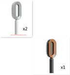 Self-Cleaning Hairbrush with 3D Air Cushion — Detangling Scalp Massage Brush