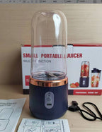 6-Blade Portable USB Blender 140W — 400ml Smoothie & Juice Cup 22000 RPM