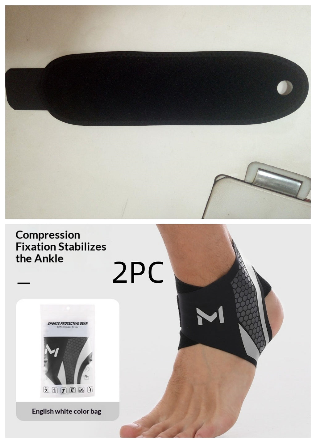Compression Ankle Support Sleeve — Unisex Ankle Brace for Sports & Daily Wear