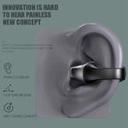 Ear Clip Open-Ear Bluetooth 5.2 Headphones — 36Hr HIFI Dual Drive 350mAh Case