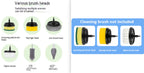 Electric Cleaning Brush Set — Rechargeable Multifunctional Scrubber 3 Brush Heads