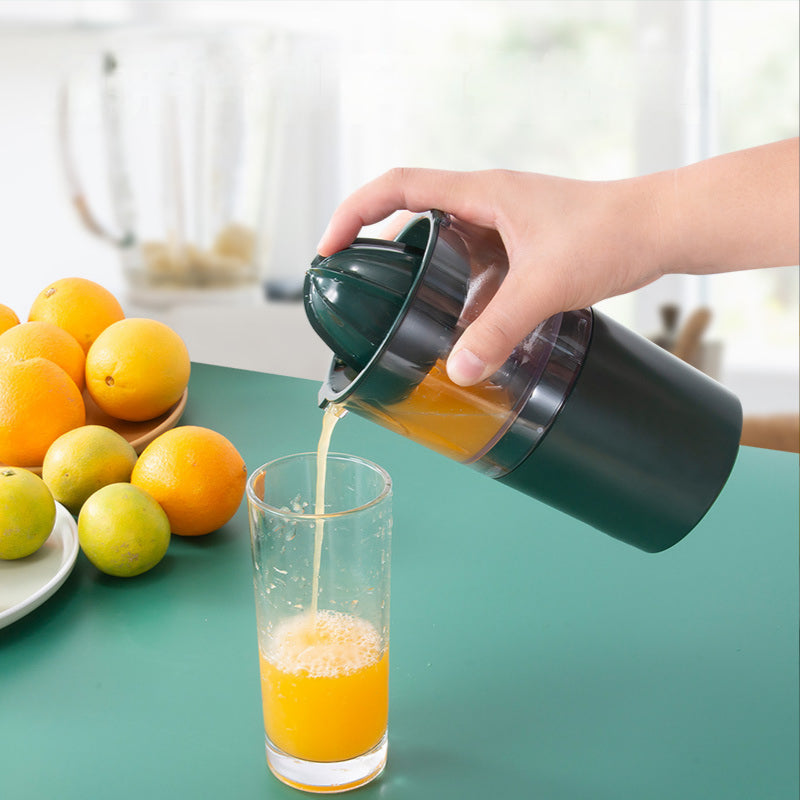 Portable Wireless Electric Juicer Cup — USB Rechargeable Mini Blender White & Green