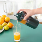 Portable Wireless Electric Juicer Cup — USB Rechargeable Mini Blender White & Green