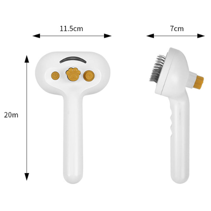 Steam Spray Pet Grooming Brush — Self-Cleaning Slicker for Cats & Dogs