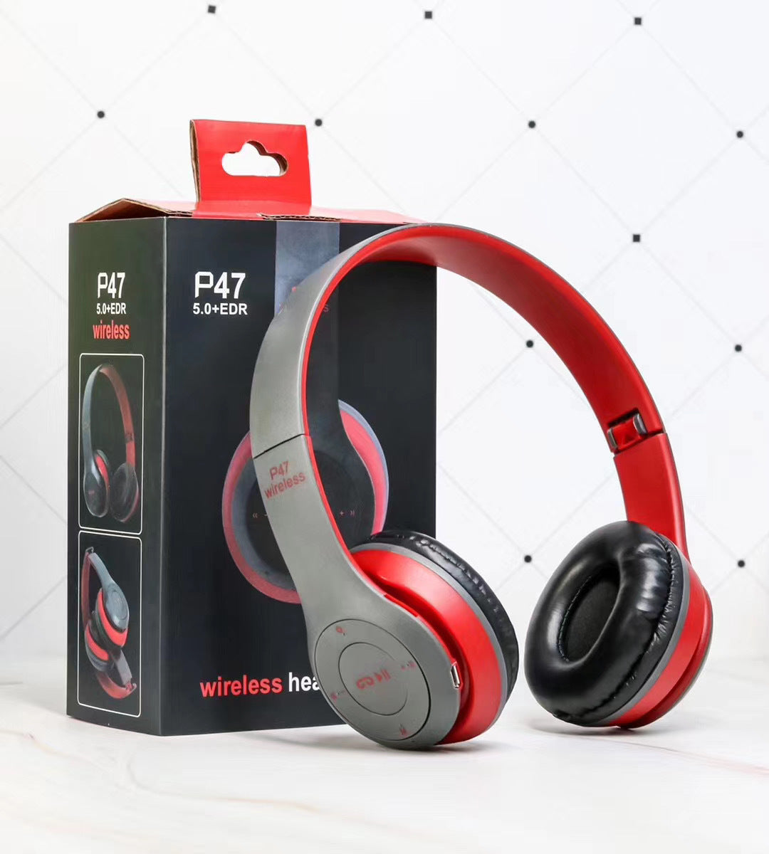 Foldable Bluetooth 5.0 Headphones — Wireless & Wired Over-Ear with TV Adaptor 5 Colours