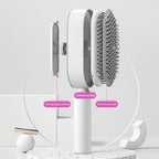 Self-Cleaning Hairbrush with 3D Air Cushion — Detangling Scalp Massage Brush