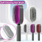 Self-Cleaning Hairbrush with 3D Air Cushion — Detangling Scalp Massage Brush
